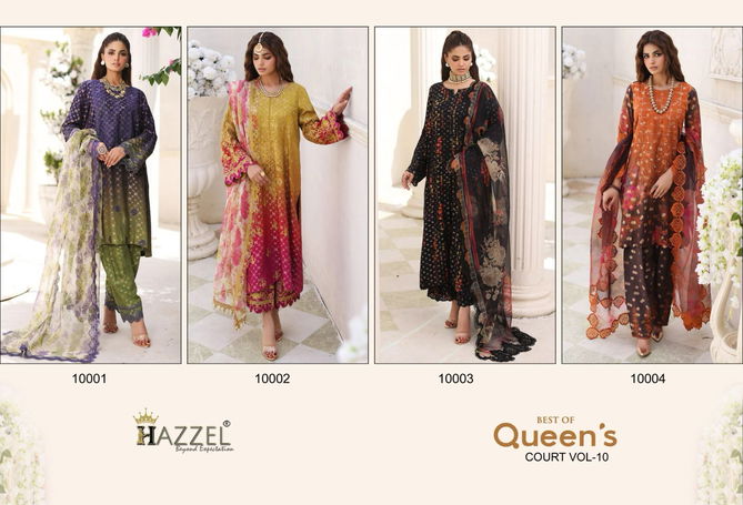 Queens Court Vol 10 By Hazzel Cotton Pakistani Suits Wholesale Clothing Suppliers In India
